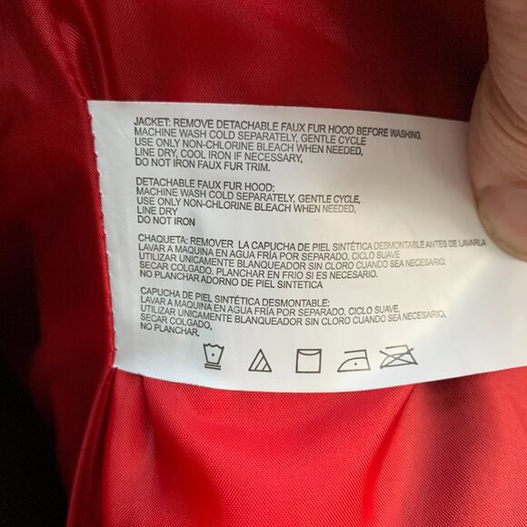 Nautica Red Puffer Water Resistant Midweight Jacket Sz S - Picture 15 of 16